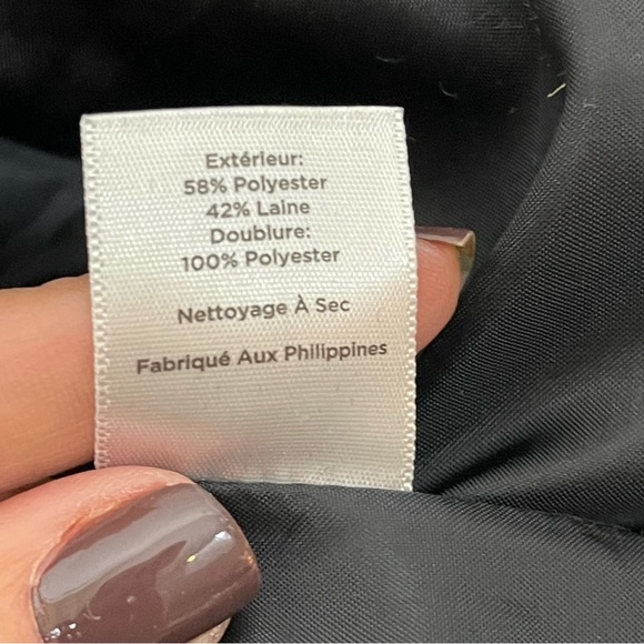 Talbots Red and Black Modern Houndstooth Pencil Skirt Wool Blend 8 - Picture 7 of 11